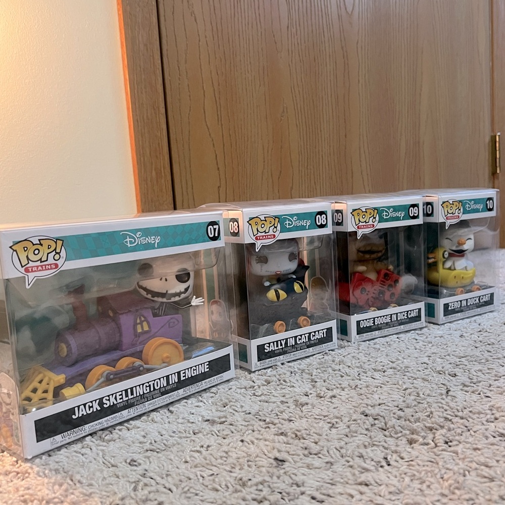 Disney Nightmare Before Christmas Funko Pop! Trains Set (NIB)